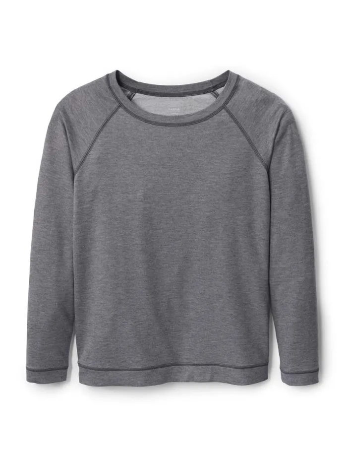 CALIDA Show All Women Shirt Long Sleeve French Terry Urban Grey Mele