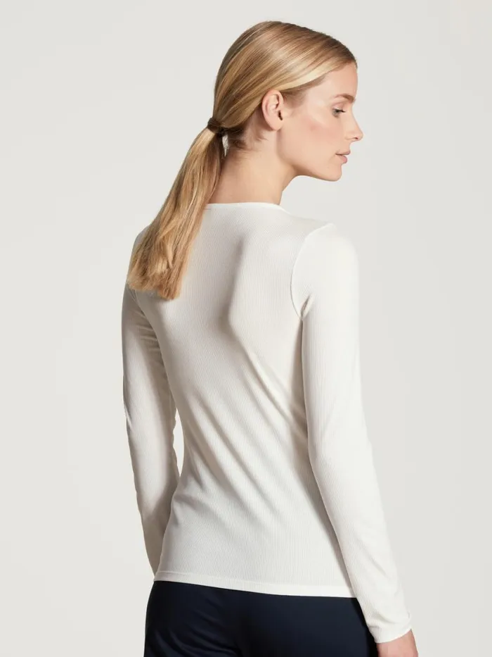 CALIDA Show All Women Shirt Long Sleeve Star White