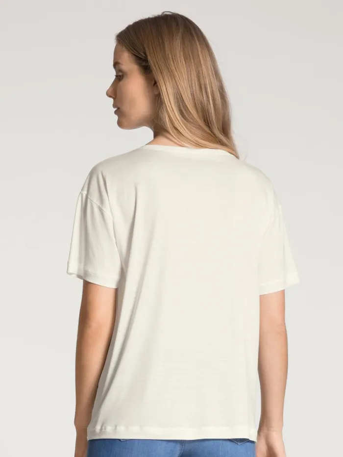CALIDA Show All Women Shirt Short Sleeve Cradle To Cradle Certified Star White CALIDA Show All Women Shirt Short Sleeve Cradle To Cradle Certified Star White