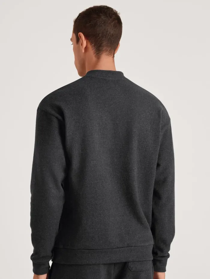 CALIDA Sweatshirts and Jackets Men Sweatshirt Anthrazit Mel