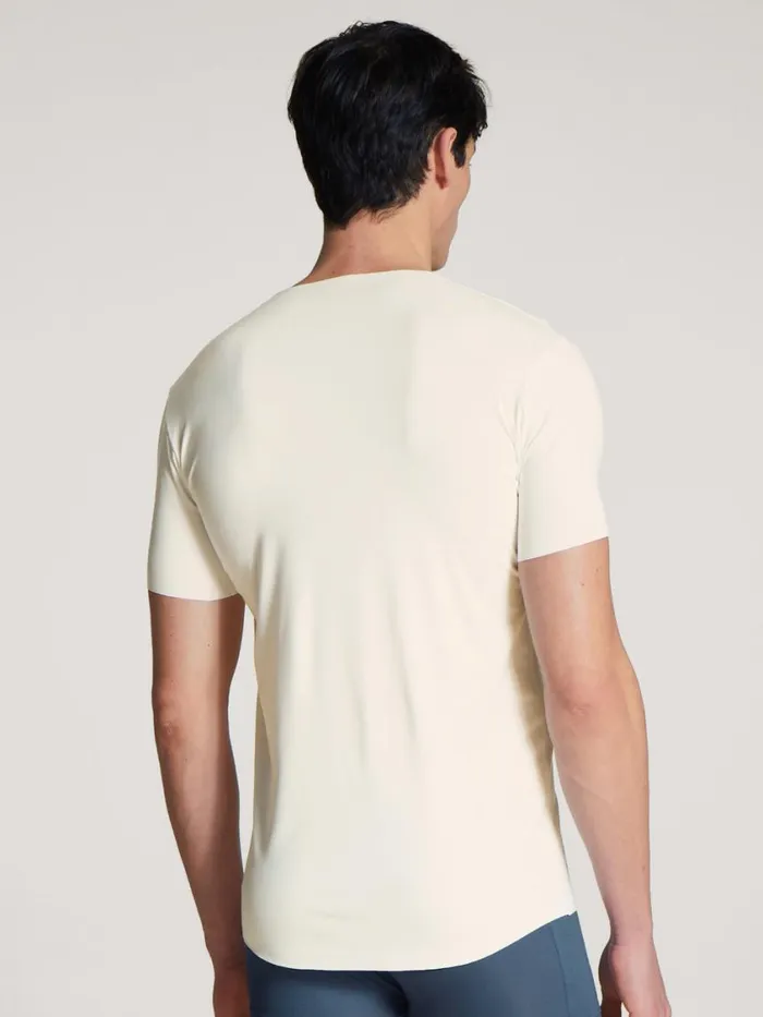 CALIDA Undershirts Men Vshirt Cradle To Cradle Certified Star White