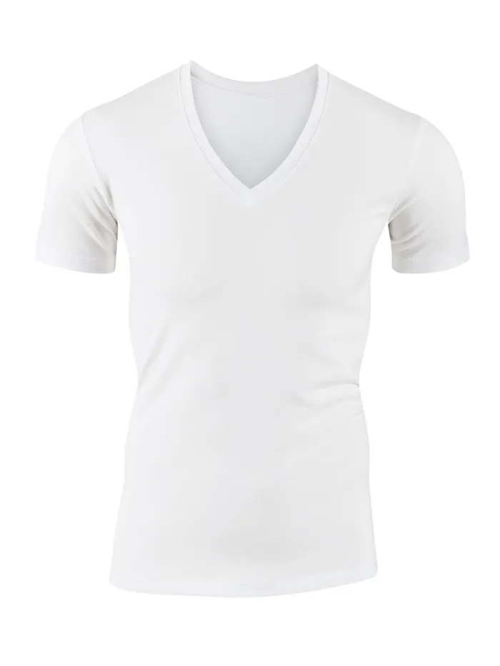 CALIDA Undershirts Men Vshirt Weiss