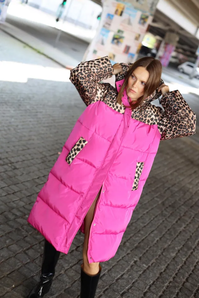 Cami Puffer Jacket 8211 Fuchsia Leo Women Cras Jackets