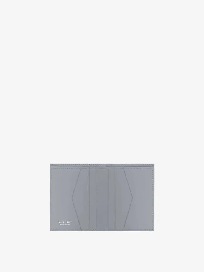 Card Holder In 4g Micro Leather Light Grey Men Givenchy Wallets and Card Holders