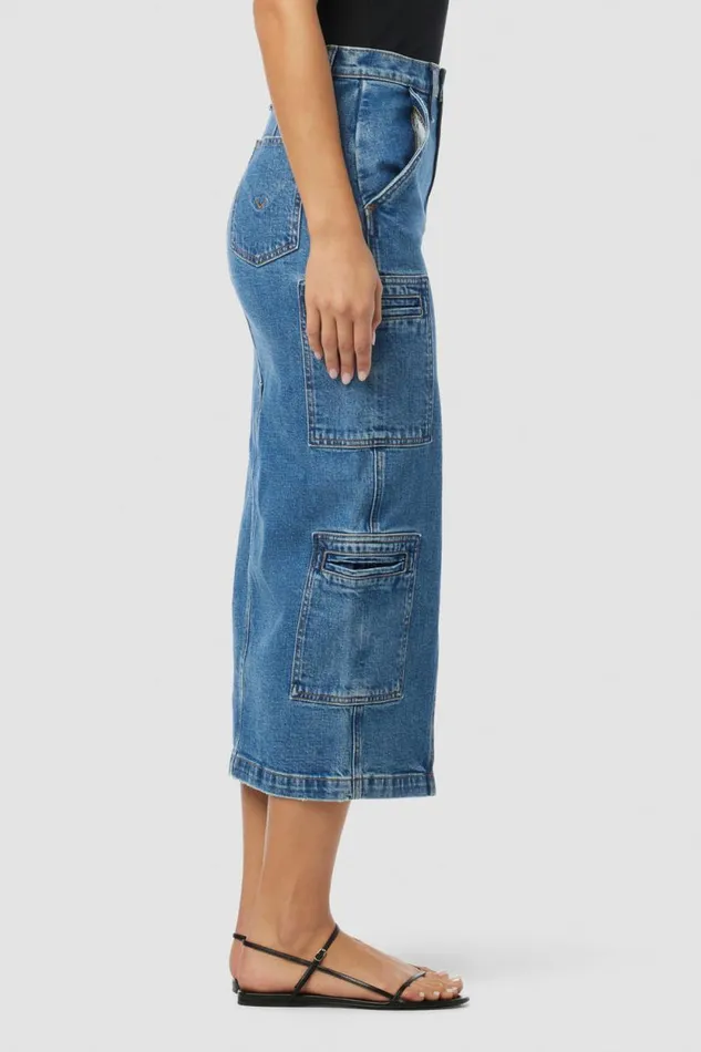 Cargo Women Hudson Jeans Reconstructed Skirt W Cargo Welt Pockets Golden Hour Cargo Women Hudson Jeans Reconstructed Skirt W Cargo Welt Pockets Golden Hour