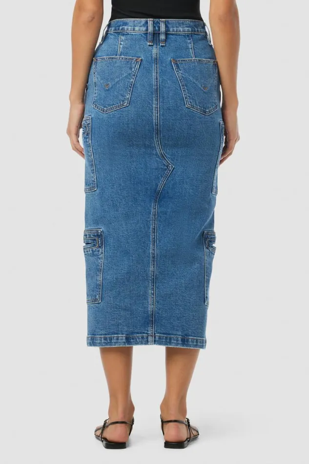 Cargo Women Hudson Jeans Reconstructed Skirt W Cargo Welt Pockets Golden Hour Cargo Women Hudson Jeans Reconstructed Skirt W Cargo Welt Pockets Golden Hour