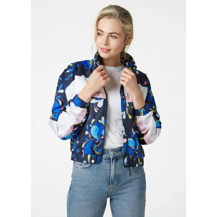 Casual Jackets Women Helly Hansen W BREEZE PACKABLE WIND JACKET 048 Sling Navy