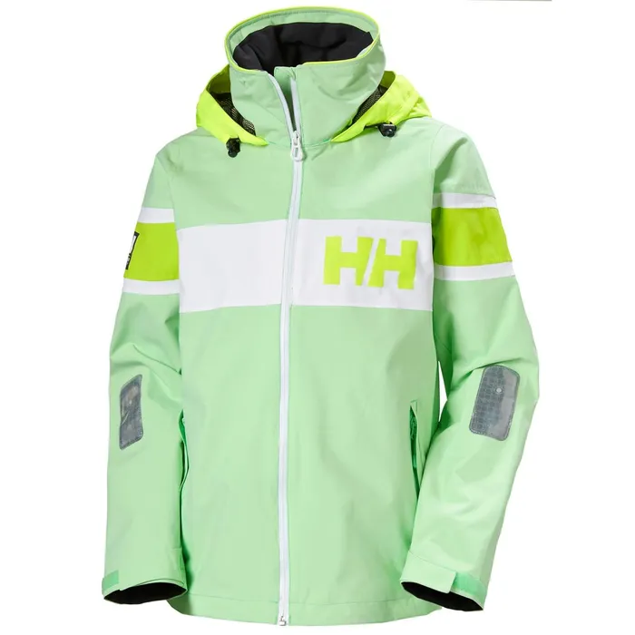 Casual Jackets Women Helly Hansen W SALT FLAG JACKET 414 Reef Green