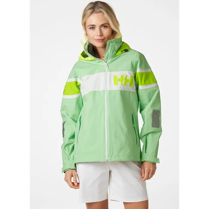 Casual Jackets Women Helly Hansen W SALT FLAG JACKET 414 Reef Green