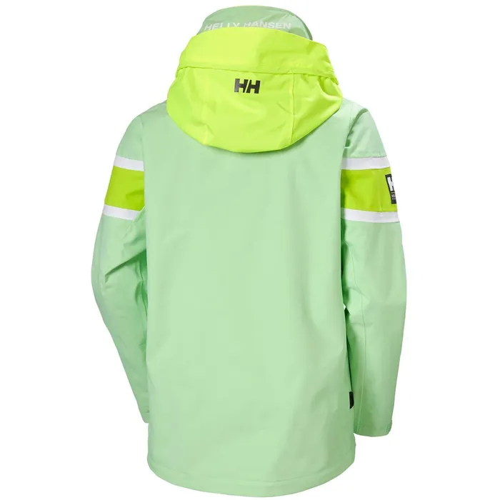 Casual Jackets Women Helly Hansen W SALT FLAG JACKET 414 Reef Green