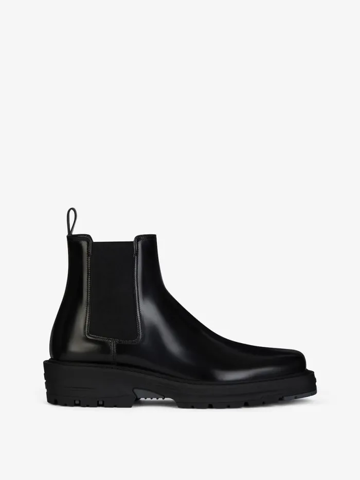 Chelsea Boots In Leather Black Men Givenchy Boots and Loafers