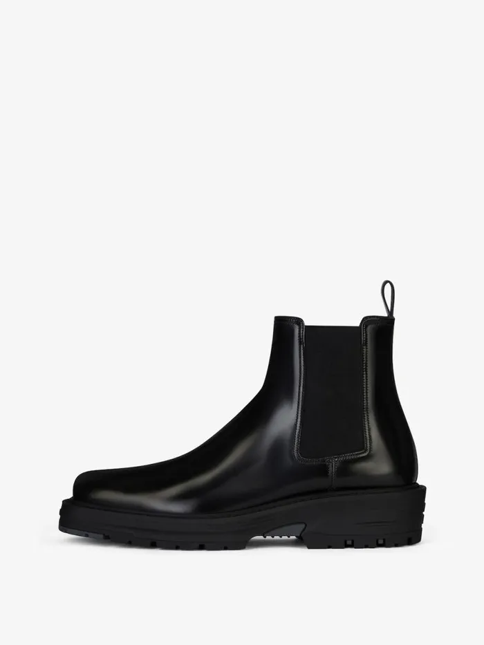 Chelsea Boots In Leather Black Men Givenchy Boots and Loafers