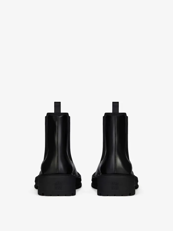 Chelsea Boots In Leather Black Men Givenchy Boots and Loafers