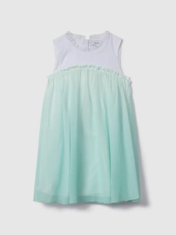 Children Reiss Dresses Coco Ombre Tulle Dress Blue