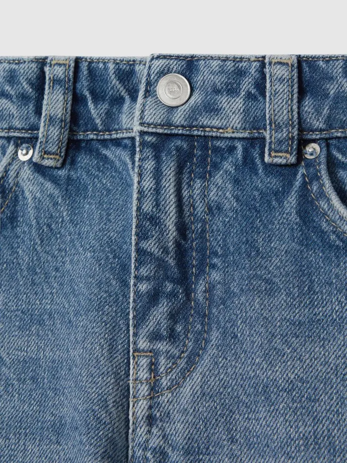 Children Reiss Jeans Quay Slim Fit Adjuster Jeans Mid Blue