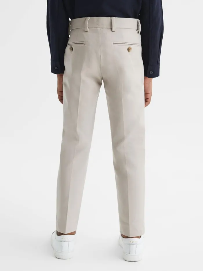 Children Reiss Pants Eastbury Slim Fit Chinos Stone