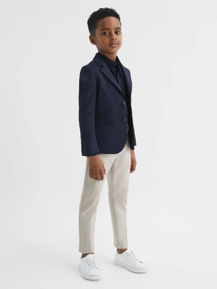 Children Reiss Pants Eastbury Slim Fit Chinos Stone