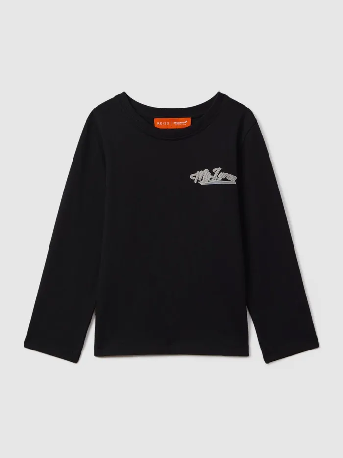 Children Reiss Reiss X Mclaren F1 Team F1 Crew Neck Tour TShirt Black