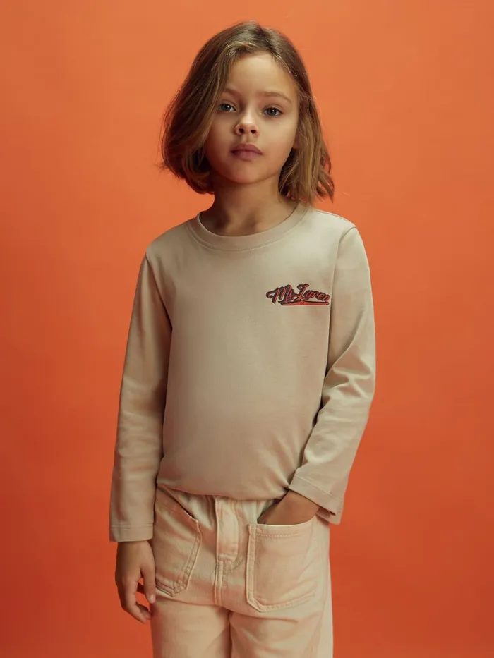 Children Reiss Reiss X Mclaren F1 Team F1 Crew Neck Tour TShirt Taupe