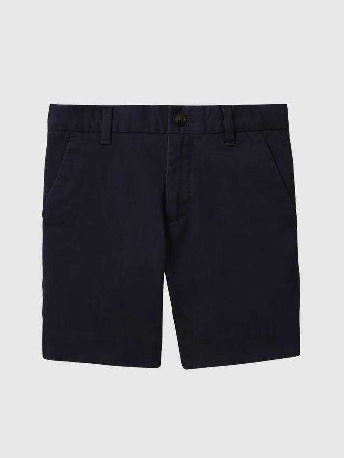 Children Reiss Shorts Wicket Casual Chino Shorts Navy