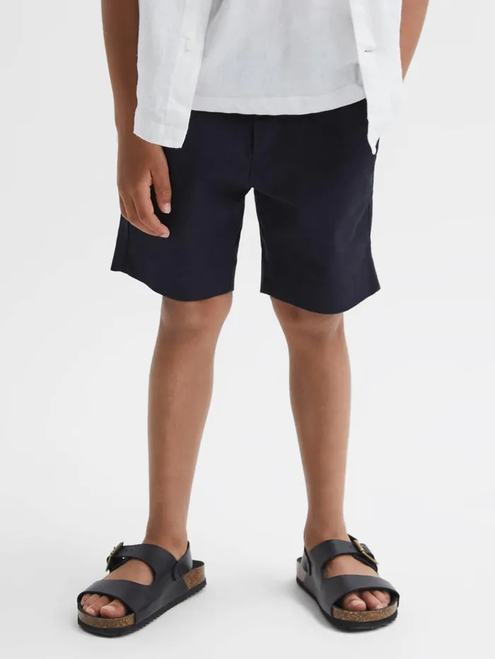 Children Reiss Shorts Wicket Casual Chino Shorts Navy