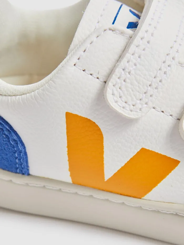 Children Reiss Veja Small V12 Velcro Trainers White Multi