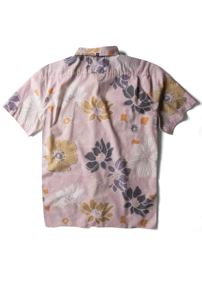 Chuns Eco Ss Shirt Mauve Men Vissla Shirts and Flannels