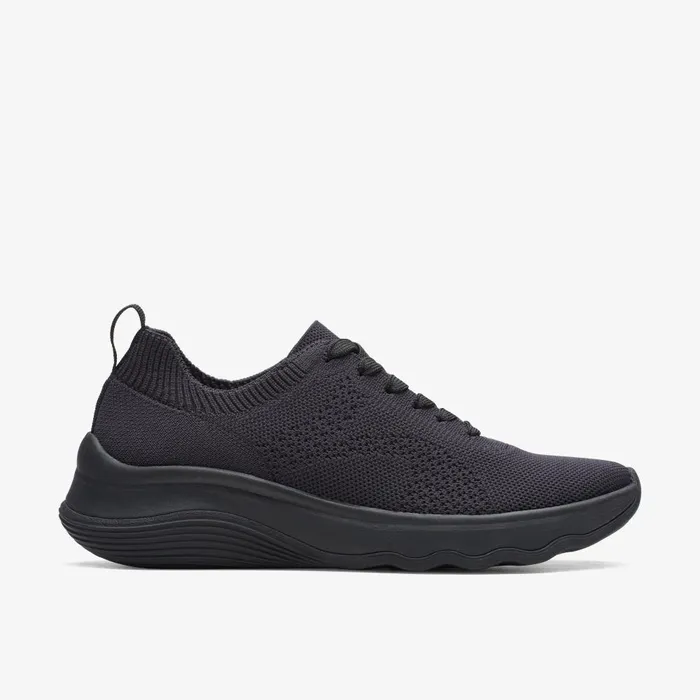 Circuit Tie Black Women Clarks Sneakers