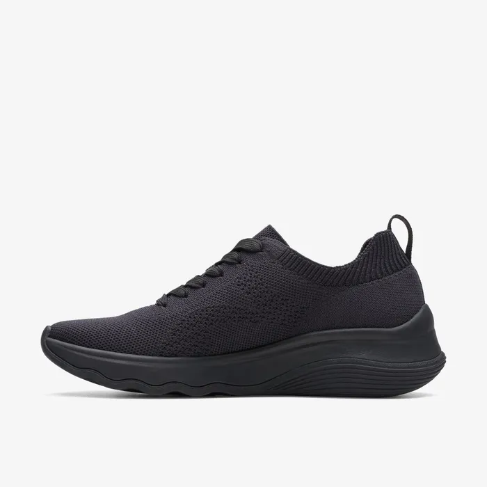 Circuit Tie Black Women Clarks Sneakers