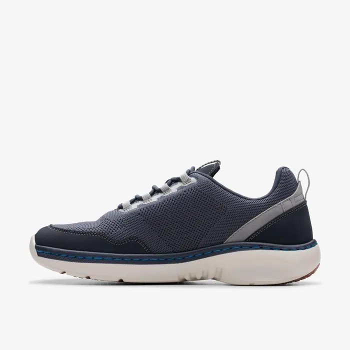 Clarks Pro Knit Navy Combination Men Clarks Sneakers