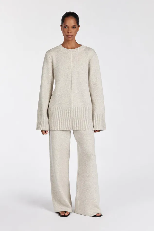 CLEMENCE OAT MARLE KNIT PANT Women DISSH Pants