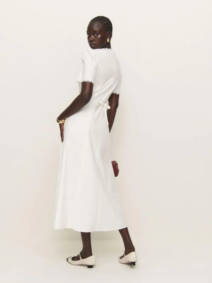 Clothing The Reformation Alida Dress White