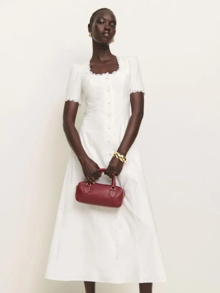 Clothing The Reformation Alida Dress White