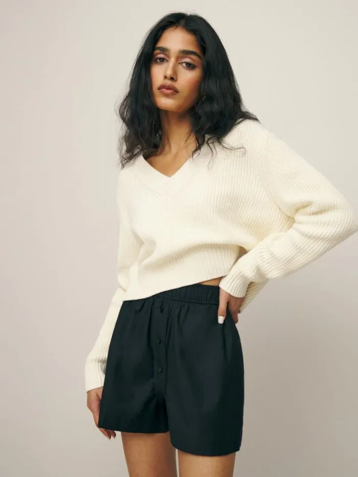 Clothing The Reformation Billy Short Black