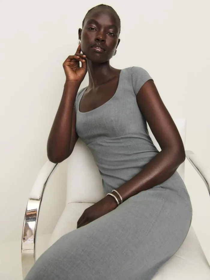 Clothing The Reformation Coco Dress Charcoal
