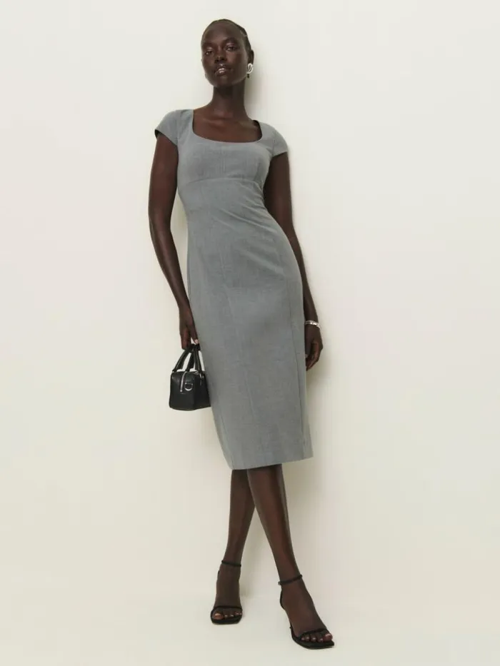 Clothing The Reformation Coco Dress Charcoal