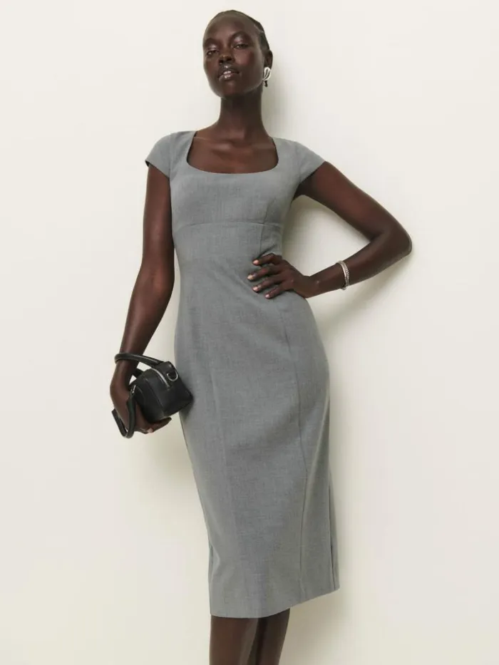 Clothing The Reformation Coco Dress Charcoal