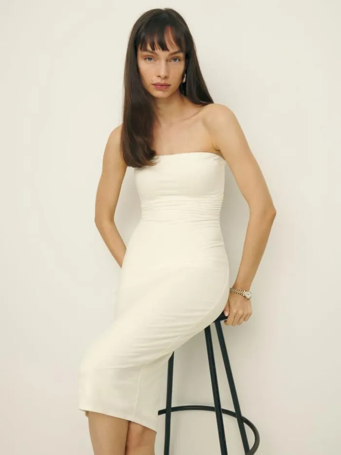 Clothing The Reformation Etta Knit Dress Fior Di Latte