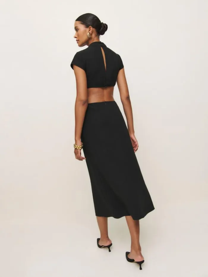 Clothing The Reformation Evelina Dress Black