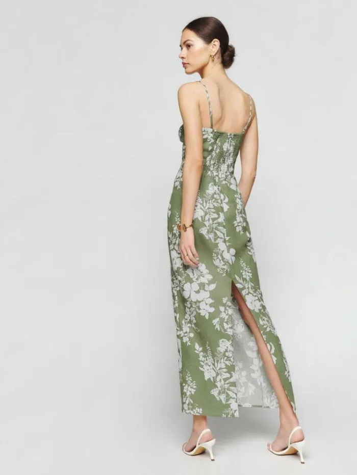 Clothing The Reformation Frankie Linen Dress Willow