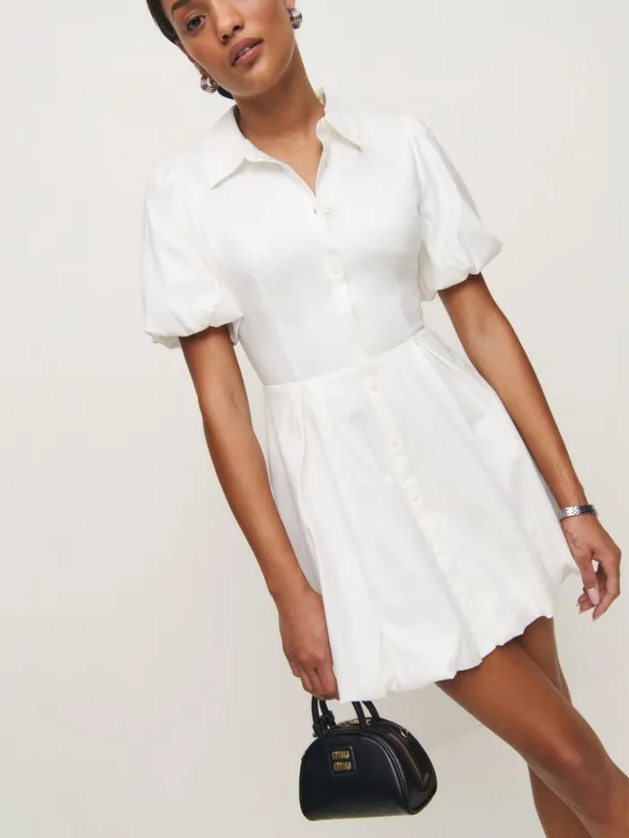 Clothing The Reformation Mazie Dress White