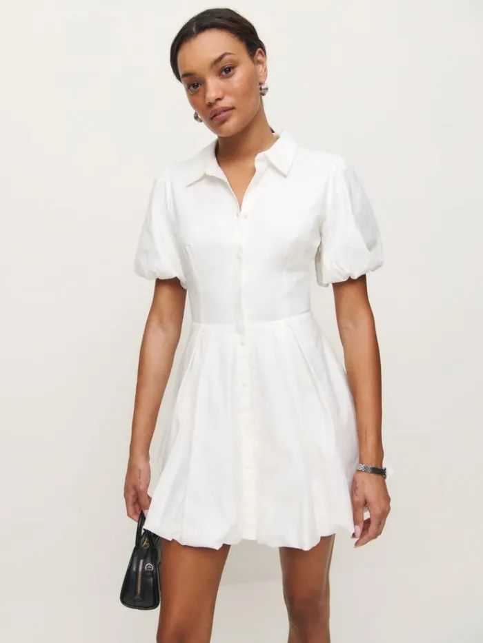 Clothing The Reformation Mazie Dress White