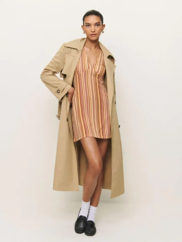 Clothing The Reformation Merritt Knit Dress Solstice Stripe
