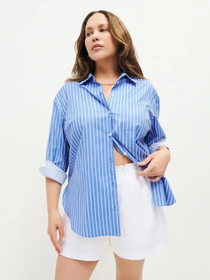 Clothing The Reformation Mila Linen Short Es White