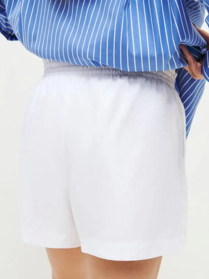 Clothing The Reformation Mila Linen Short Es White