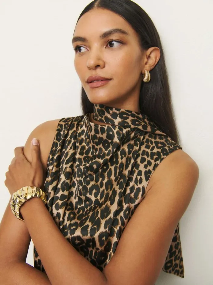 Clothing The Reformation Norella Top Leo