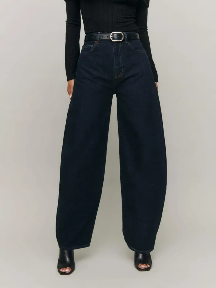 Clothing The Reformation Ollie High Rise Barrel Jeans Ondine