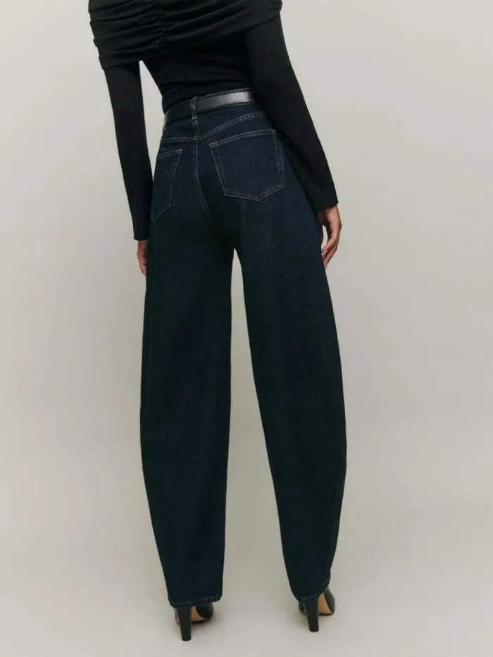 Clothing The Reformation Ollie High Rise Barrel Jeans Ondine