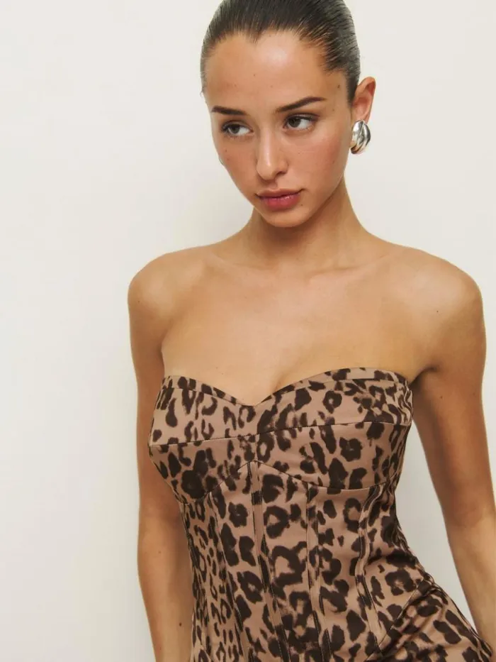 Clothing The Reformation Pacie Satin Dress Kina