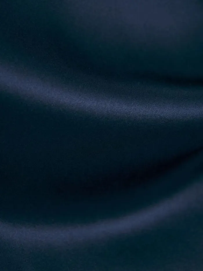 Clothing The Reformation Robbie Silk Dress Navy
